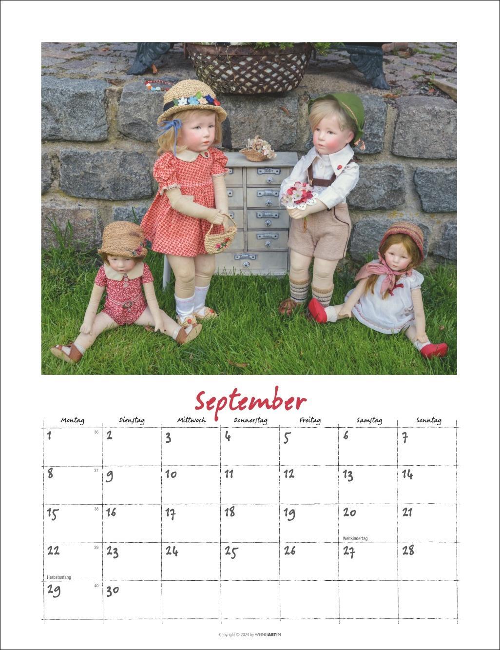 Bild: 9783839900499 | Käthe Kruse Puppen Kalender 2025 | Kalender | Spiralbindung | 14 S.