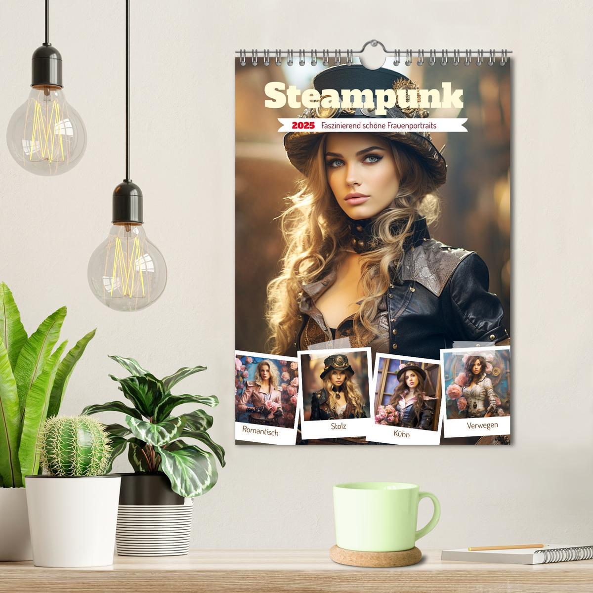 Bild: 9783435860982 | Steampunk. Faszinierend schöne Frauenportraits (Wandkalender 2025...