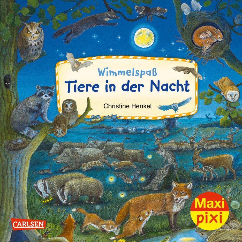 Cover: 9783551033420 | Maxi Pixi 425: Wimmelspaß Tiere in der Nacht | Christine Henkel | Buch