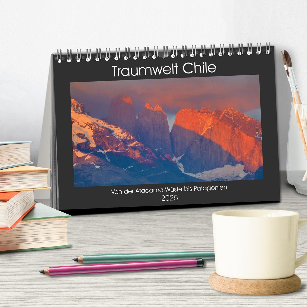 Bild: 9783435219582 | Traumwelt Chile (Tischkalender 2025 DIN A5 quer), CALVENDO...