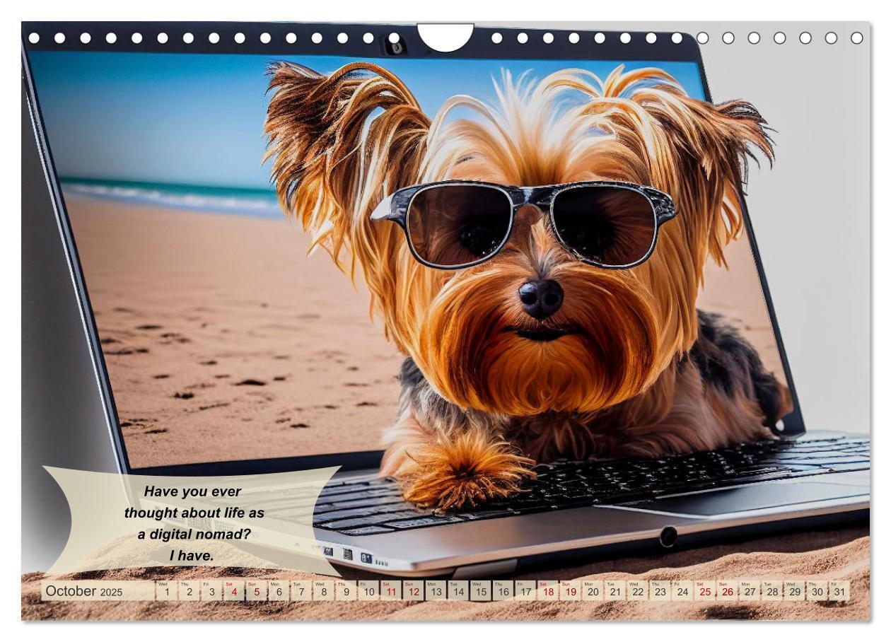 Bild: 9781325986002 | Great fun for Yorkshire Terrier lovers (Wall Calendar 2025 DIN A4...