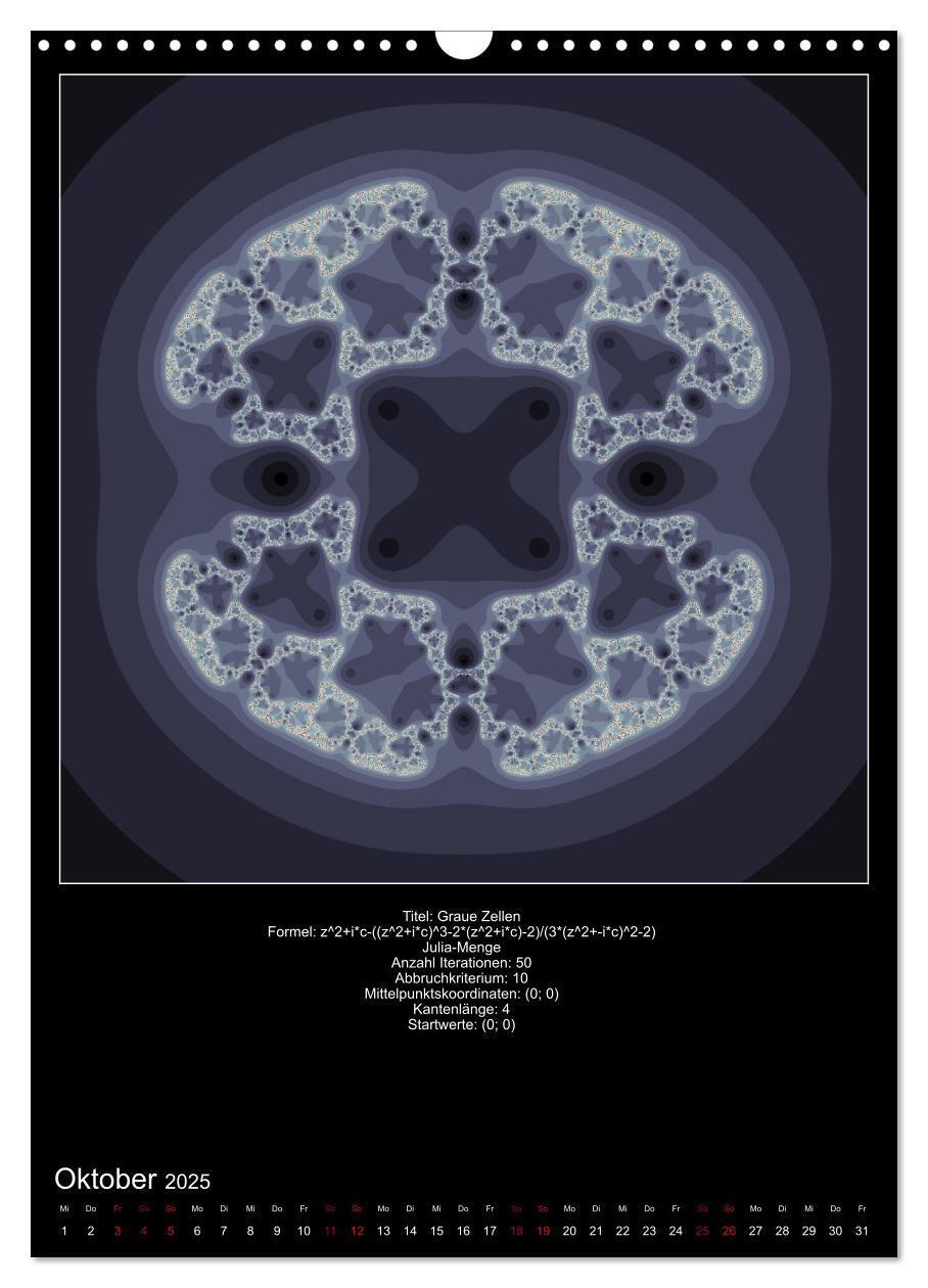 Bild: 9783435976249 | Fraktale zum Selbstnachrechnen (Wandkalender 2025 DIN A3 hoch),...