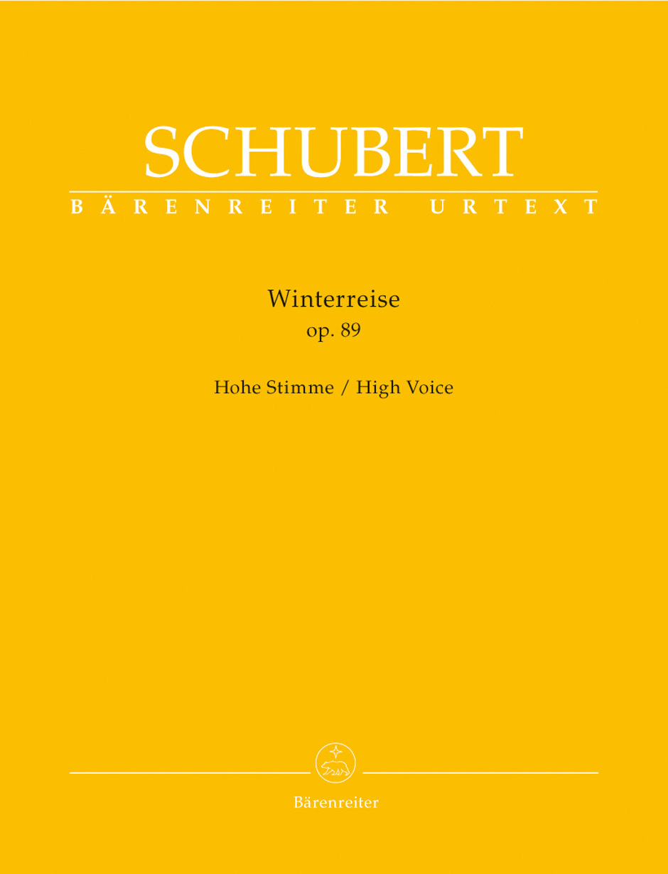 Cover: 9790006538744 | Winterreise op. 89 D 911 | Hohe Stimme, Bärenreiter Urtext | Schubert