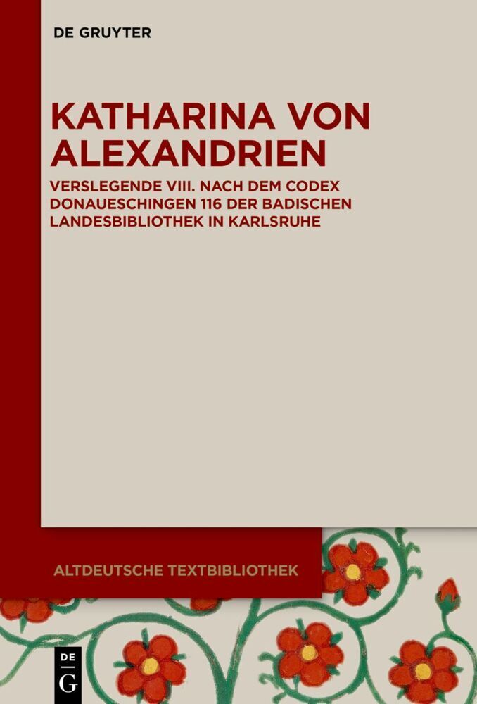 Cover: 9783110786286 | Katharina von Alexandrien | Tanguy Donnet | Buch | XXXVIII | Deutsch