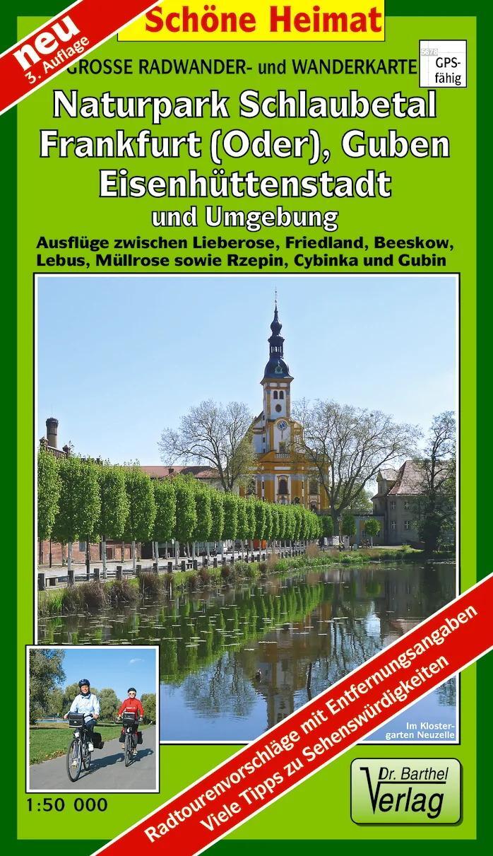 Cover: 9783895912023 | Große Radwander- und Wanderkarte Naturpark Schlaubetal, Frankfurt...
