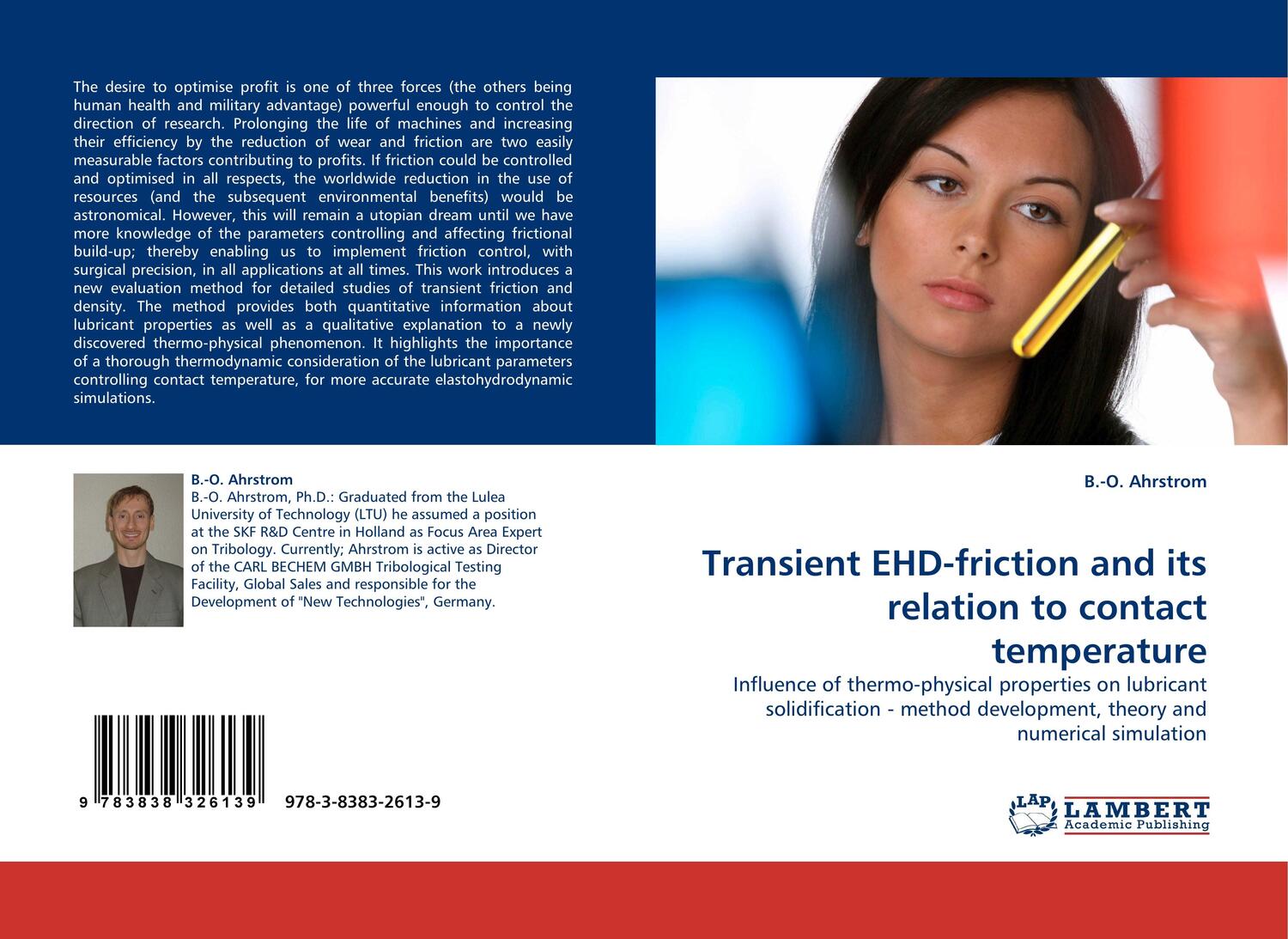 Cover: 9783838326139 | Transient EHD-friction and its relation to contact temperature | Buch
