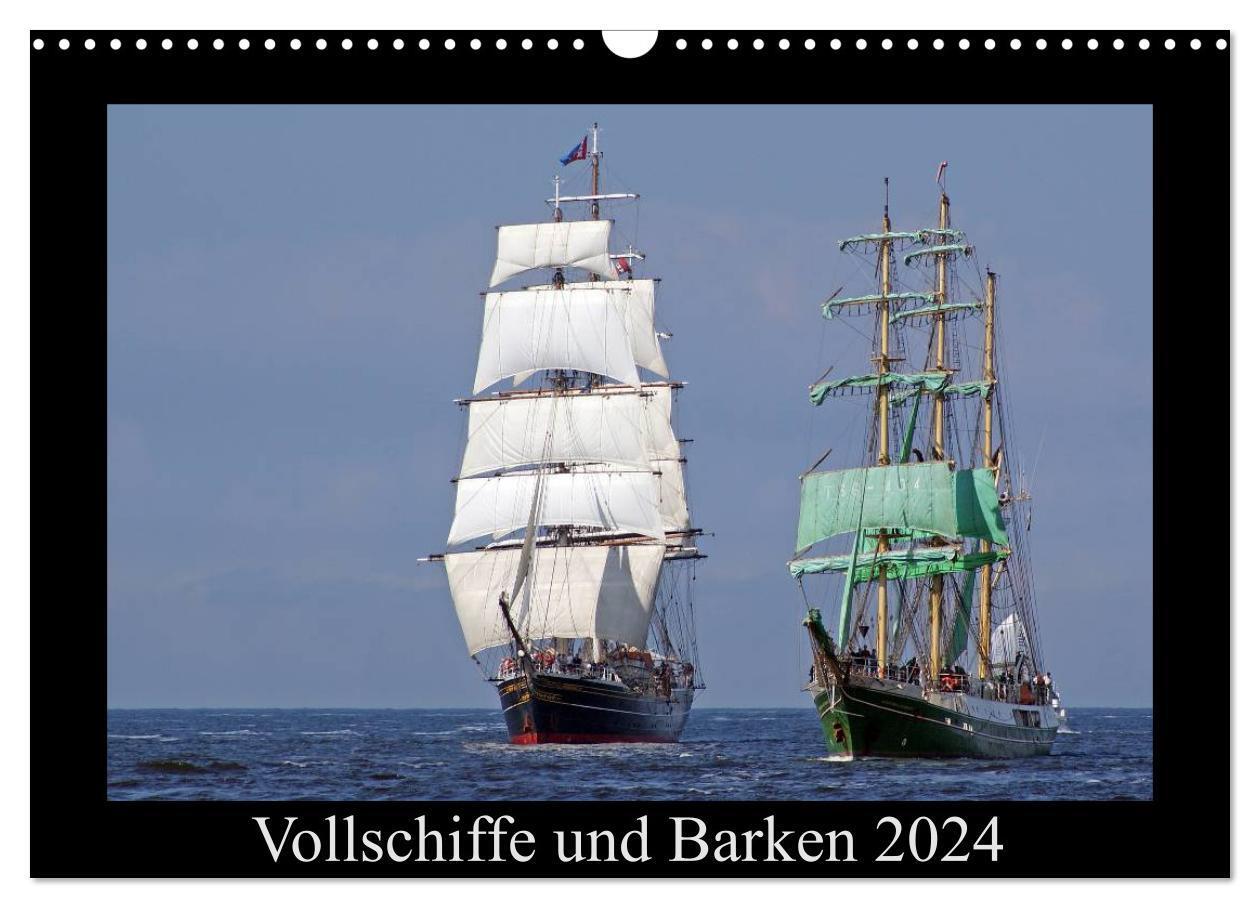 Cover: 9783675634442 | Vollschiffe und Barken 2024 (Wandkalender 2024 DIN A3 quer),...