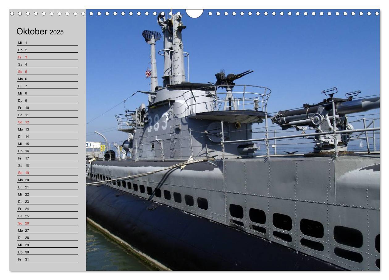 Bild: 9783435523467 | U-Boote. Militärische Ungetüme (Wandkalender 2025 DIN A3 quer),...