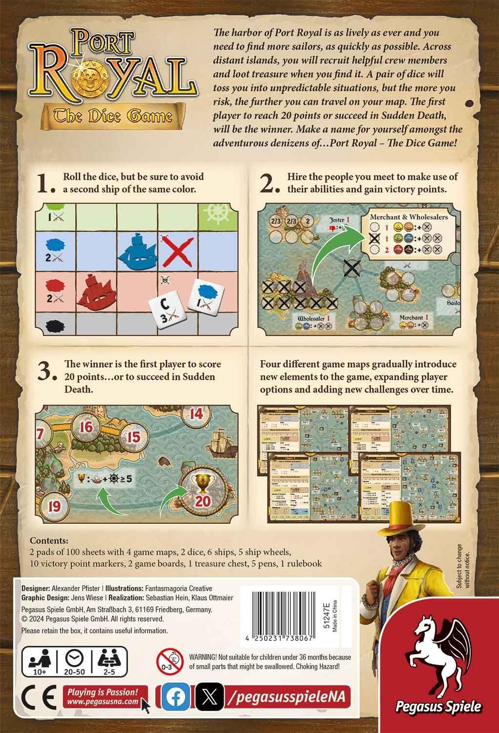 Bild: 4250231738067 | Port Royal - The Dice Game (English Edition) | Spiel | 51247E | 2024