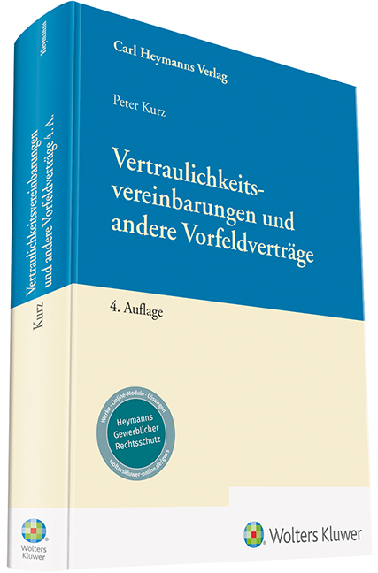 Cover: 9783452292308 | Vertraulichkeitsvereinbarungen und andere Vorfeldverträge | Peter Kurz