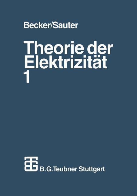Cover: 9783322967909 | Theorie der Elektrizität | Richard Becker | Taschenbuch | Paperback