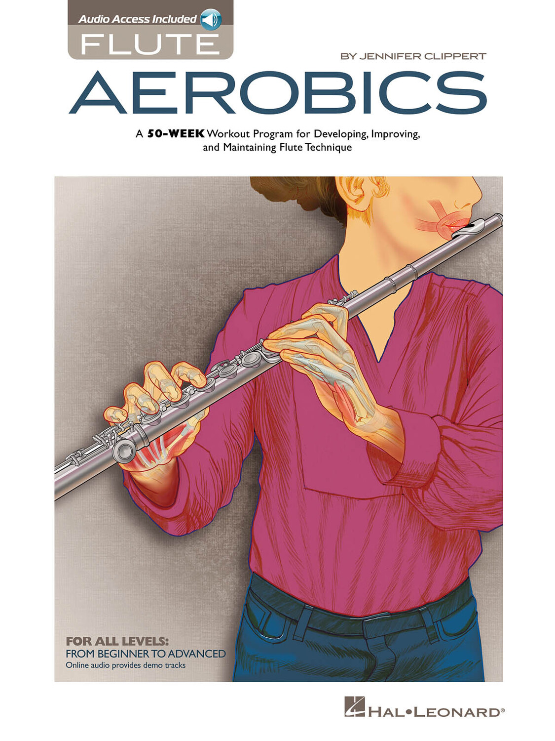 Cover: 888680044442 | Flute Aerobics | Jennifer Clippert | Flute Instruction | 2016