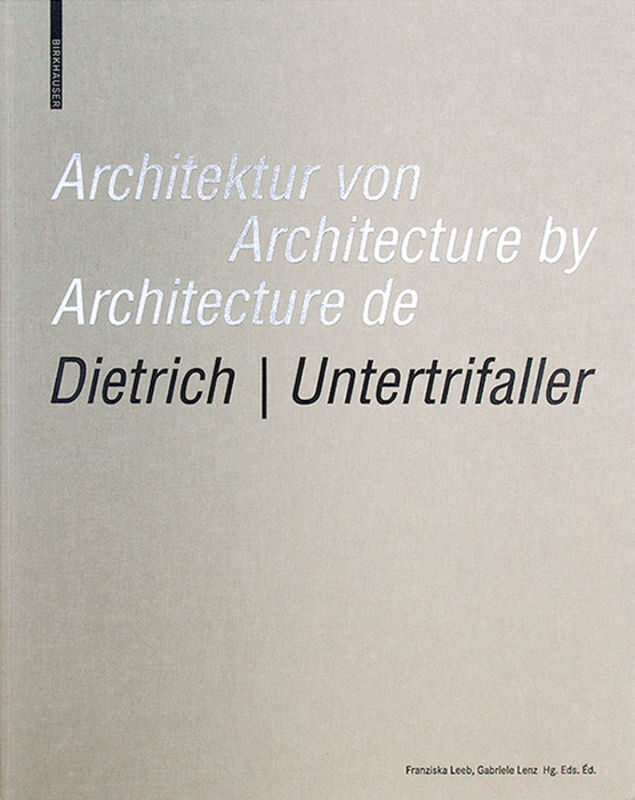 Cover: 9783035611212 | Architektur von Dietrich Untertrifaller / Architecture by Dietrich...