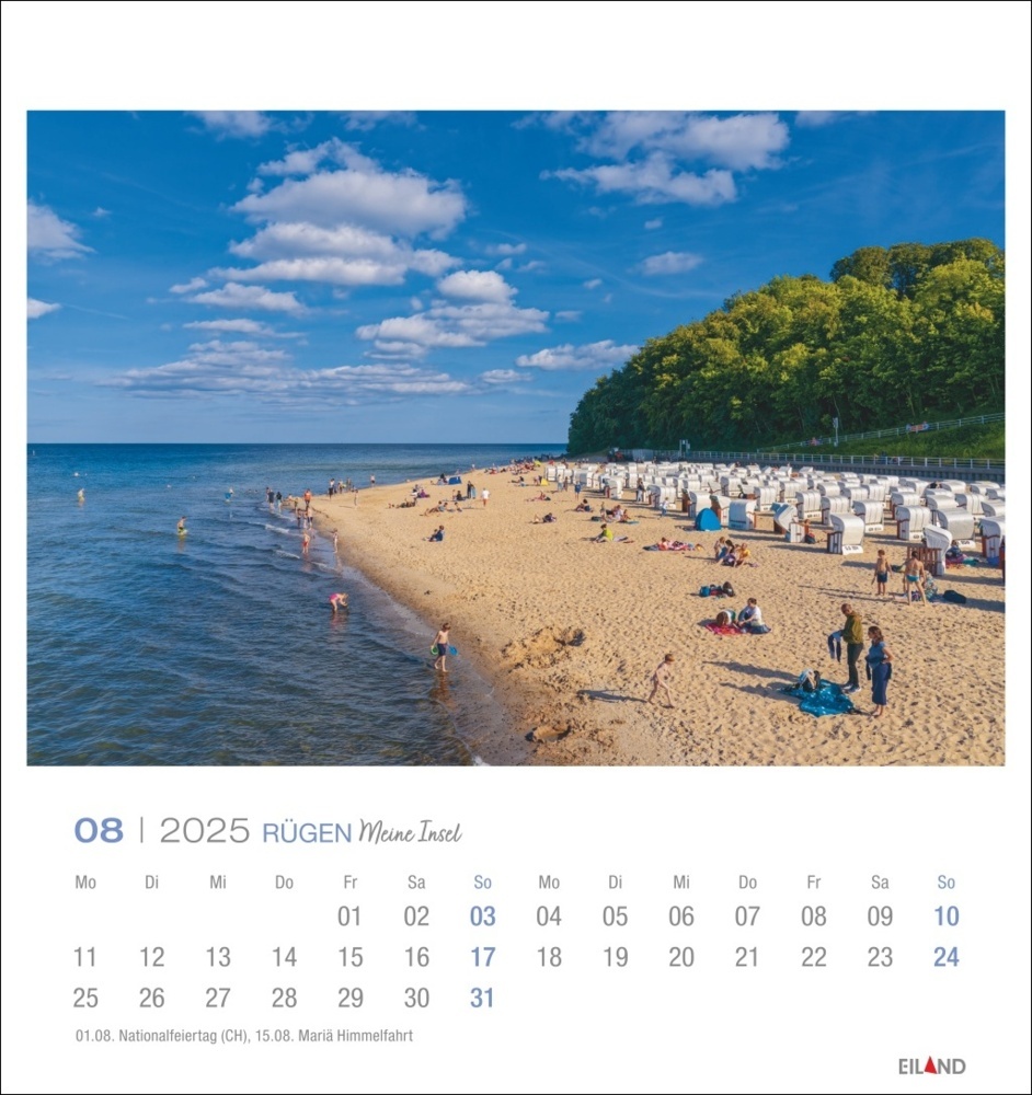 Bild: 9783964023360 | Rügen Postkartenkalender 2025 - Meine Insel | Kalender | Spiralbindung