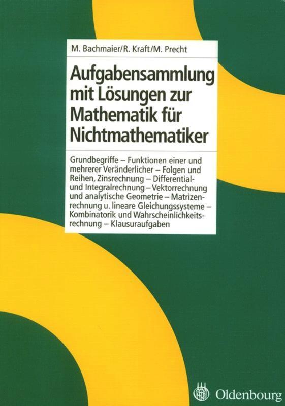 Cover: 9783486238723 | Aufgabensammlung mit Lösungen | Manfred Precht (u. a.) | Buch
