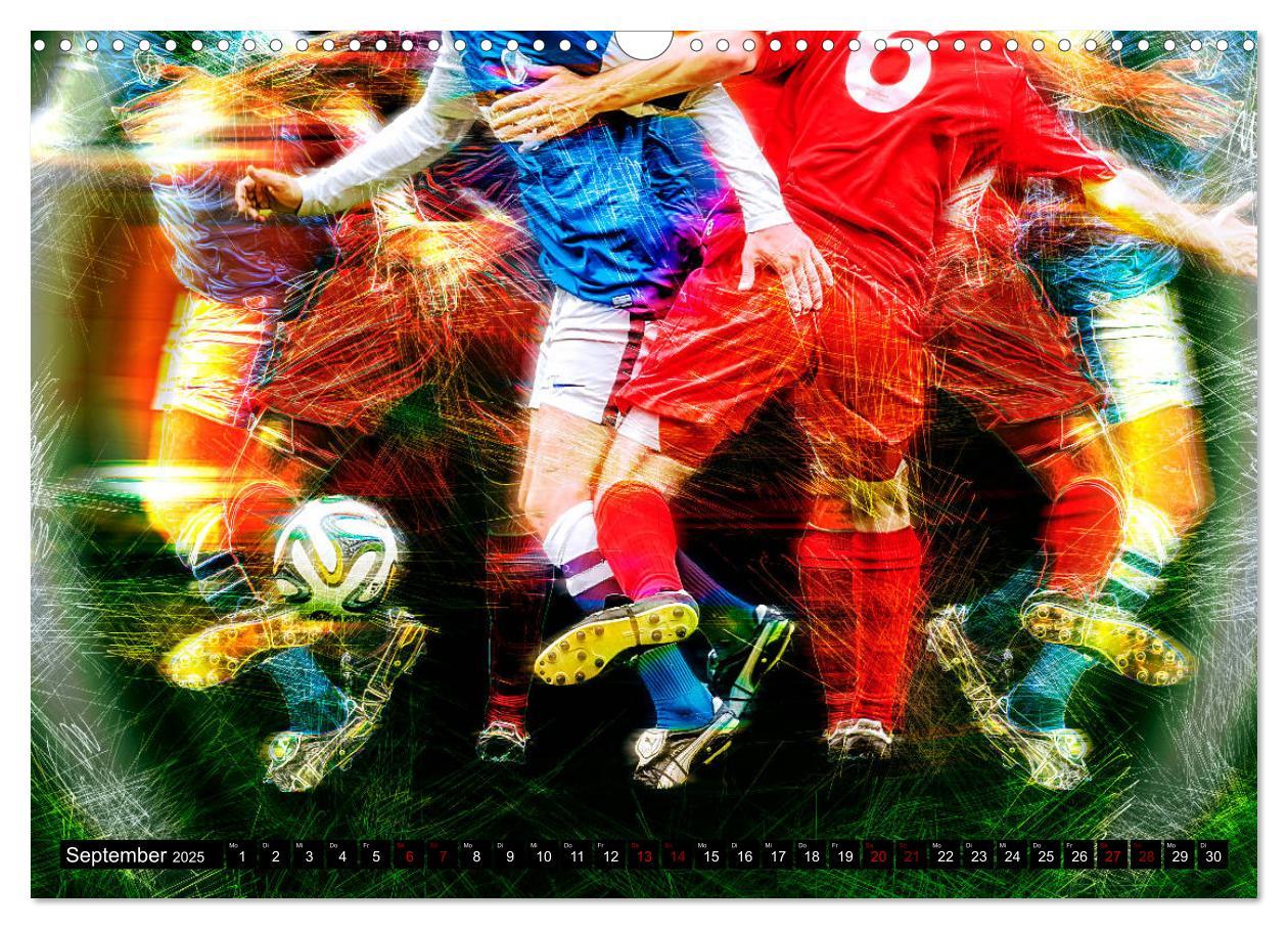 Bild: 9783435098187 | Fußball Power (Wandkalender 2025 DIN A3 quer), CALVENDO Monatskalender