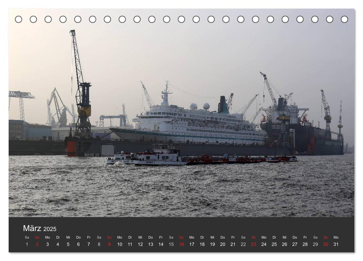 Bild: 9783435492886 | Hafen Hamburg 2025 (Tischkalender 2025 DIN A5 quer), CALVENDO...