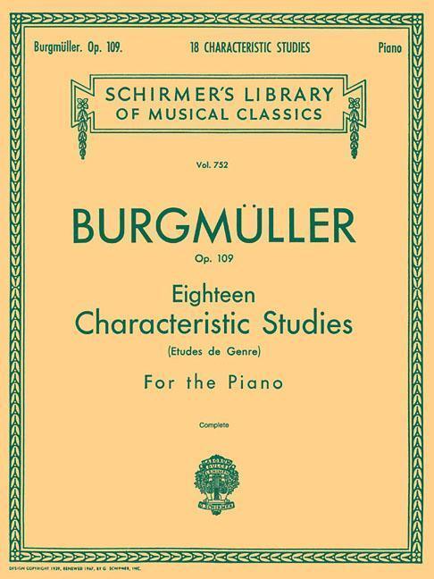 Cover: 9780634069956 | 18 Characteristic Studies, Op. 109: Schirmer Library of Classics...