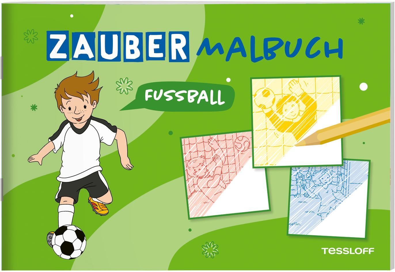 Cover: 9783788646714 | Zaubermalbuch. Fußball | Mit magischen Zauberseiten | Beurenmeister