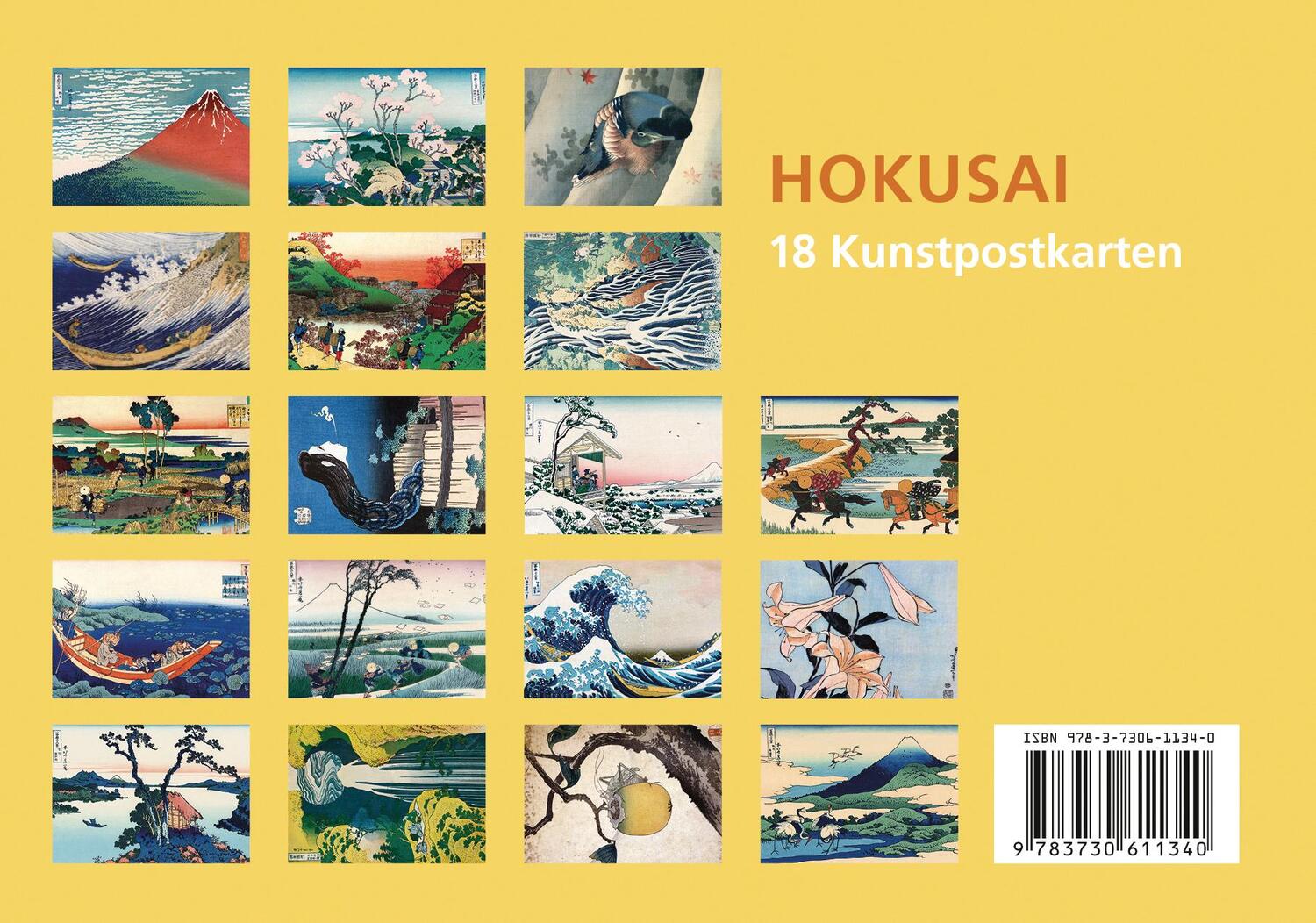 Bild: 9783730611340 | Postkarten-Set Katsushika Hokusai | Stück | Anaconda Postkarten | 2022
