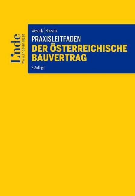 Cover: 9783707341751 | Praxisleitfaden Der österreichische Bauvertrag | Weselik (u. a.)
