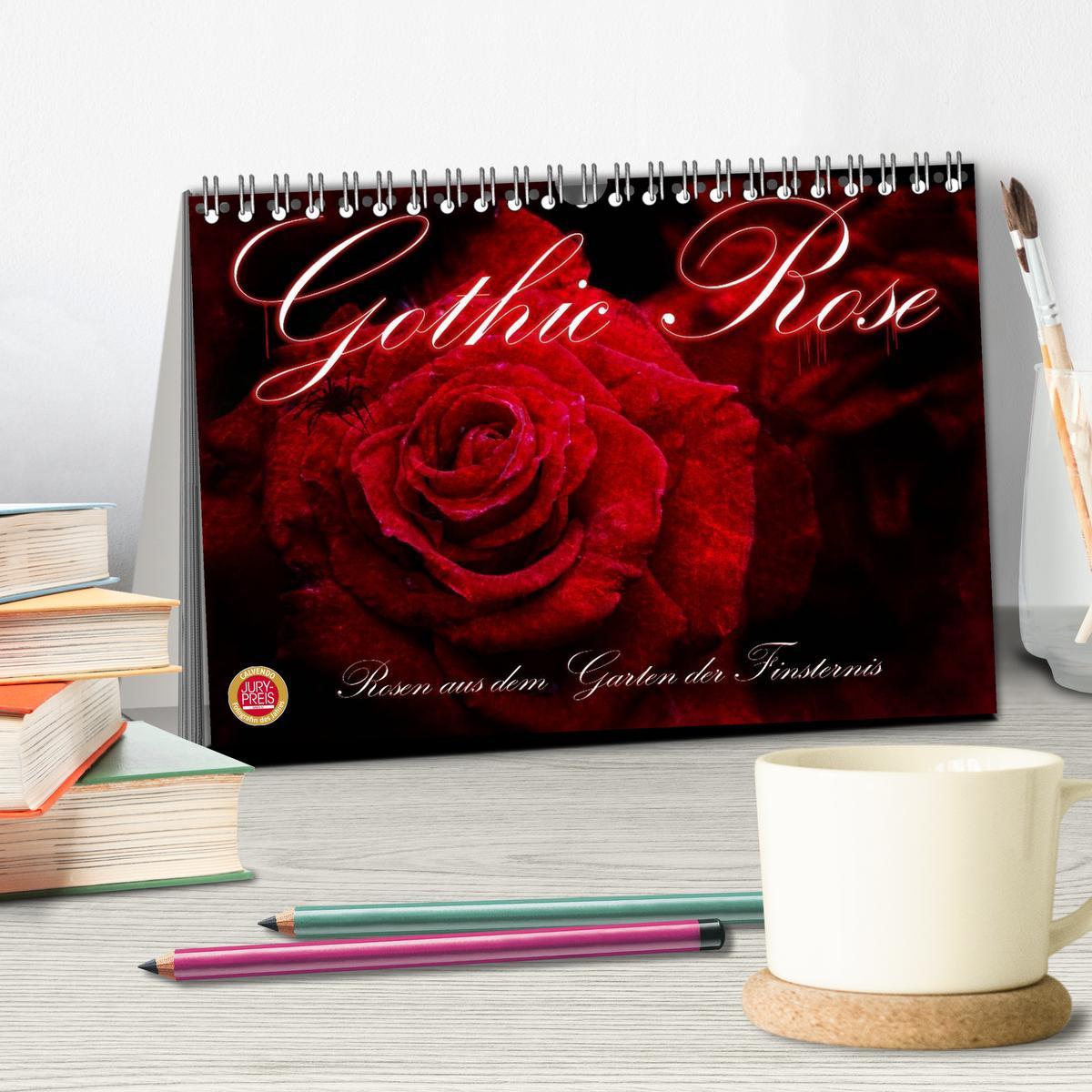 Bild: 9783435659104 | Gothic Rose - Rosen aus dem Garten der Finsternis (Tischkalender...