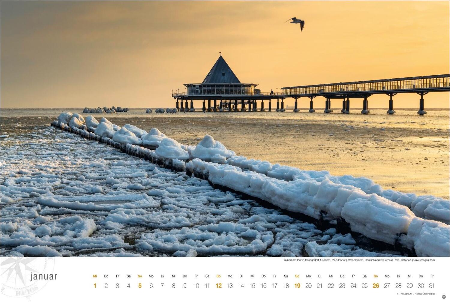 Bild: 9783756404858 | Ostsee Globetrotter Kalender 2025 - Von behaglichen Strandkörben...