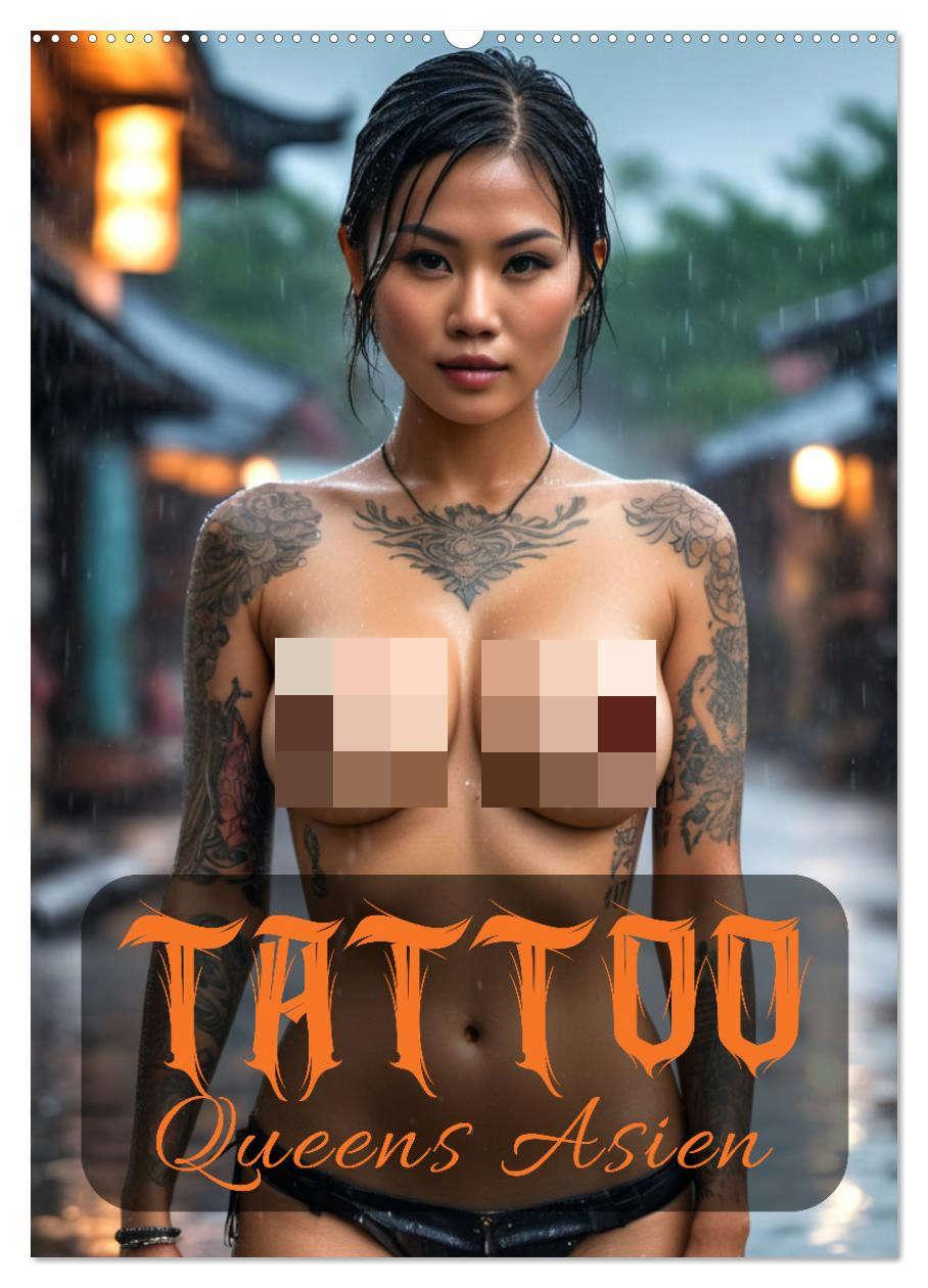 Cover: 9783457257418 | Tattoo Queens Asien (Wandkalender 2026 DIN A2 hoch), CALVENDO...