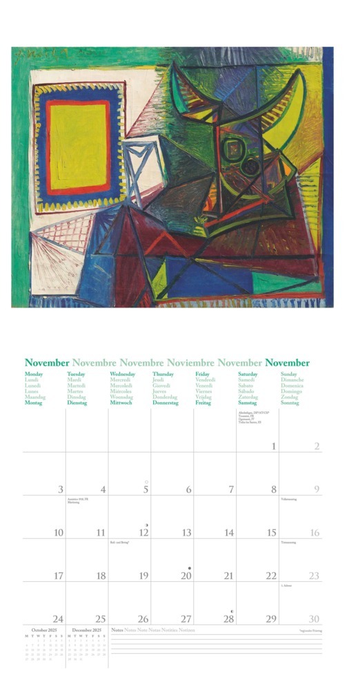 Bild: 4002725994158 | N NEUMANNVERLAGE - Picasso 2025 Broschürenkalender, 30x30cm,...