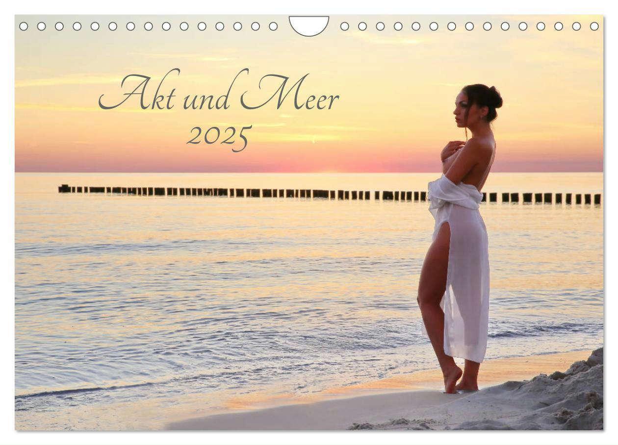 Cover: 9783435438273 | Akt und Meer (Wandkalender 2025 DIN A4 quer), CALVENDO Monatskalender