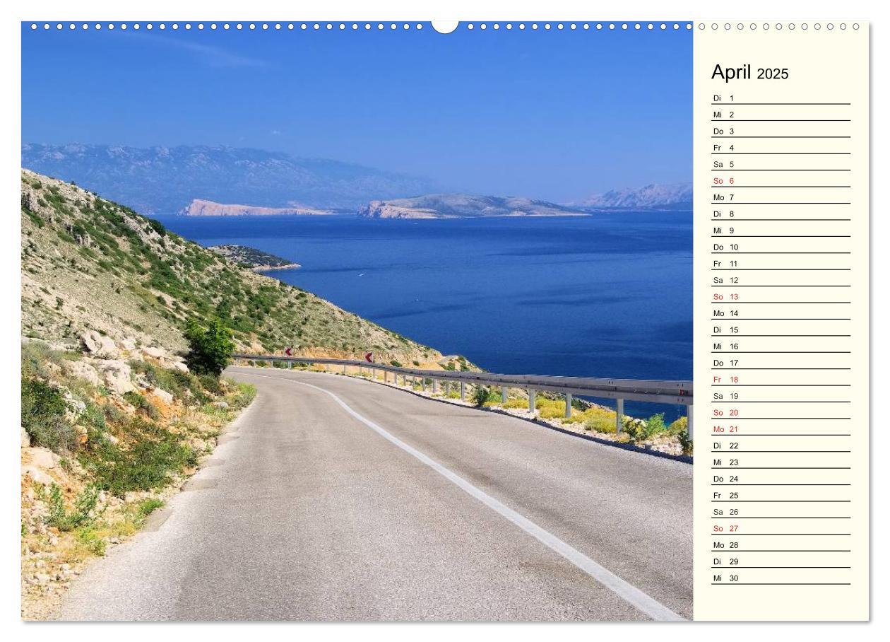 Bild: 9783435511617 | Kroatien (Wandkalender 2025 DIN A2 quer), CALVENDO Monatskalender