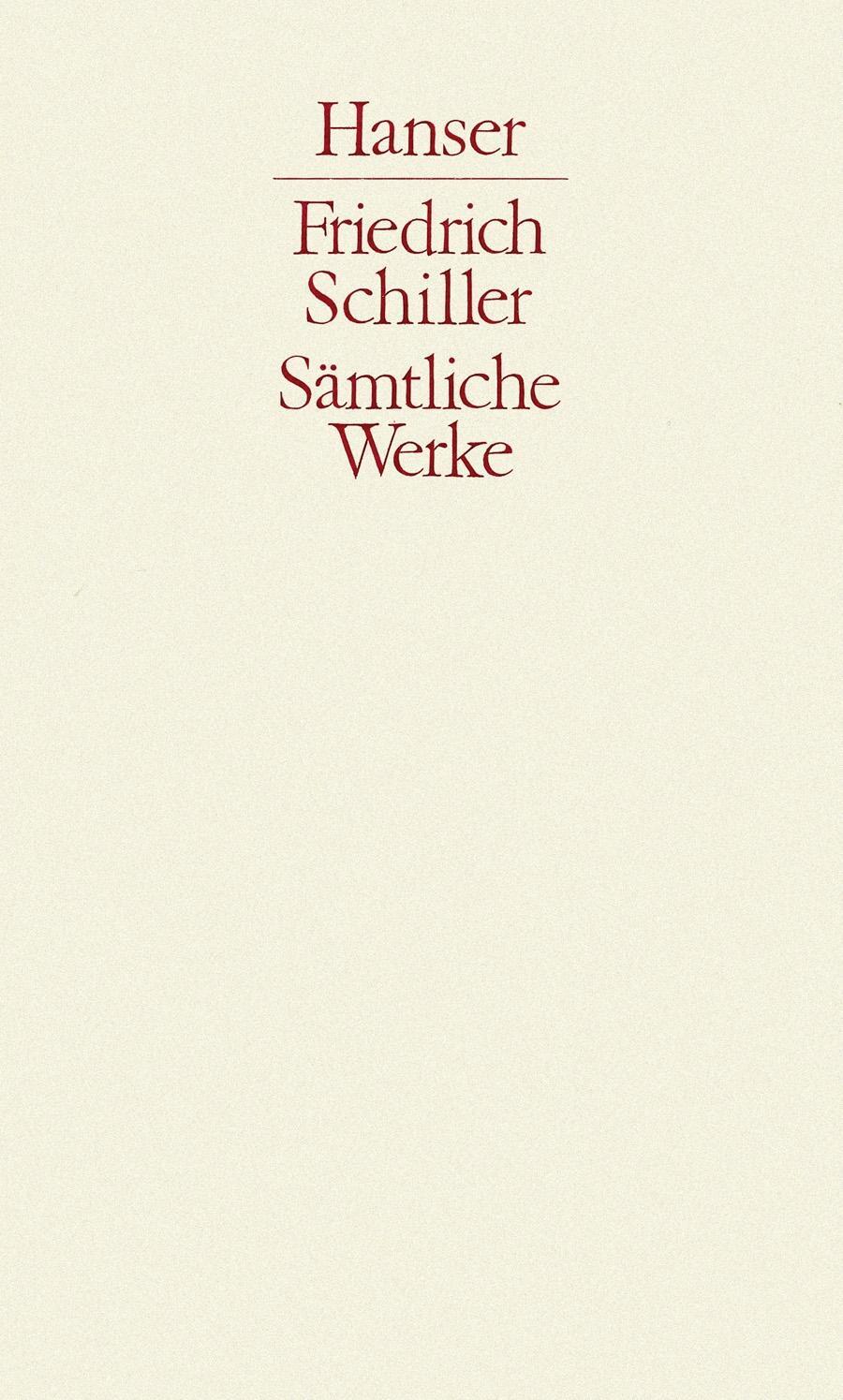 Cover: 9783446205048 | Werke 3 | Fragmente. Übersetzungen. Bearbeitungen | Friedrich Schiller