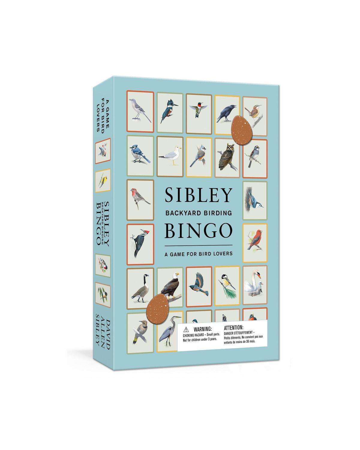 Cover: 9780593231852 | Sibley Backyard Birding Bingo: A Game for Bird Lovers: Board Games