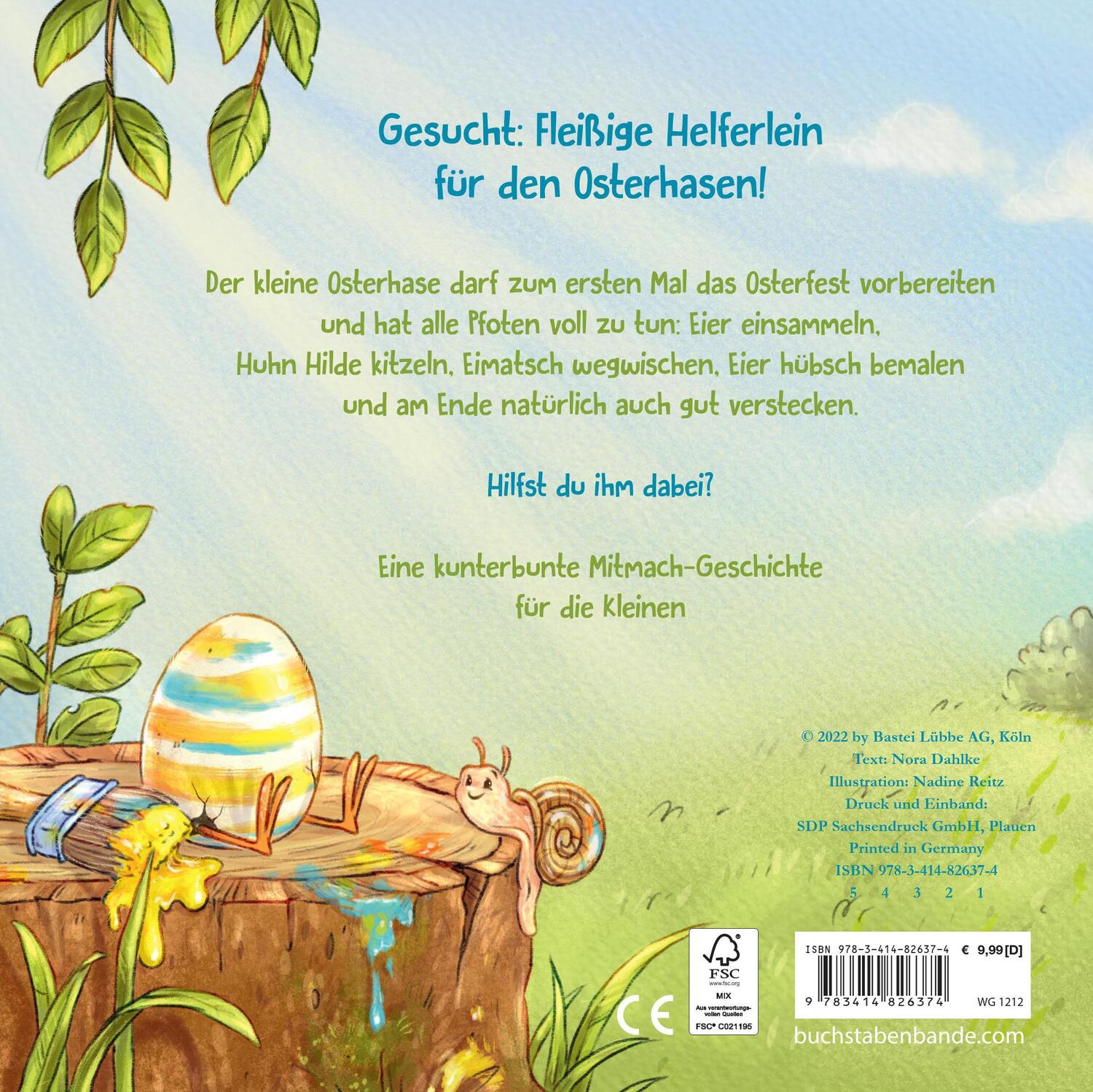 Bild: 9783414826374 | Die Osterhasenwerkstatt (Pappbilderbuch) | Nora Dahlke | Buch | 26 S.