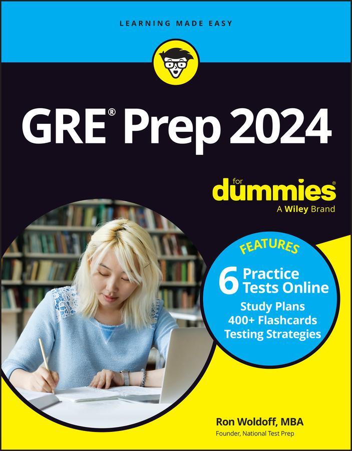 Cover: 9781394183371 | GRE Prep 2024 For Dummies with Online Practice | Ron Woldoff | Buch