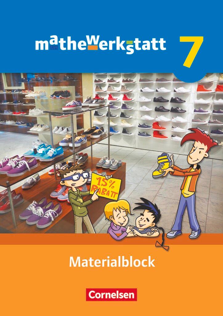 Cover: 9783060402465 | mathewerkstatt 7. Schuljahr. Materialblock. Mittlerer...