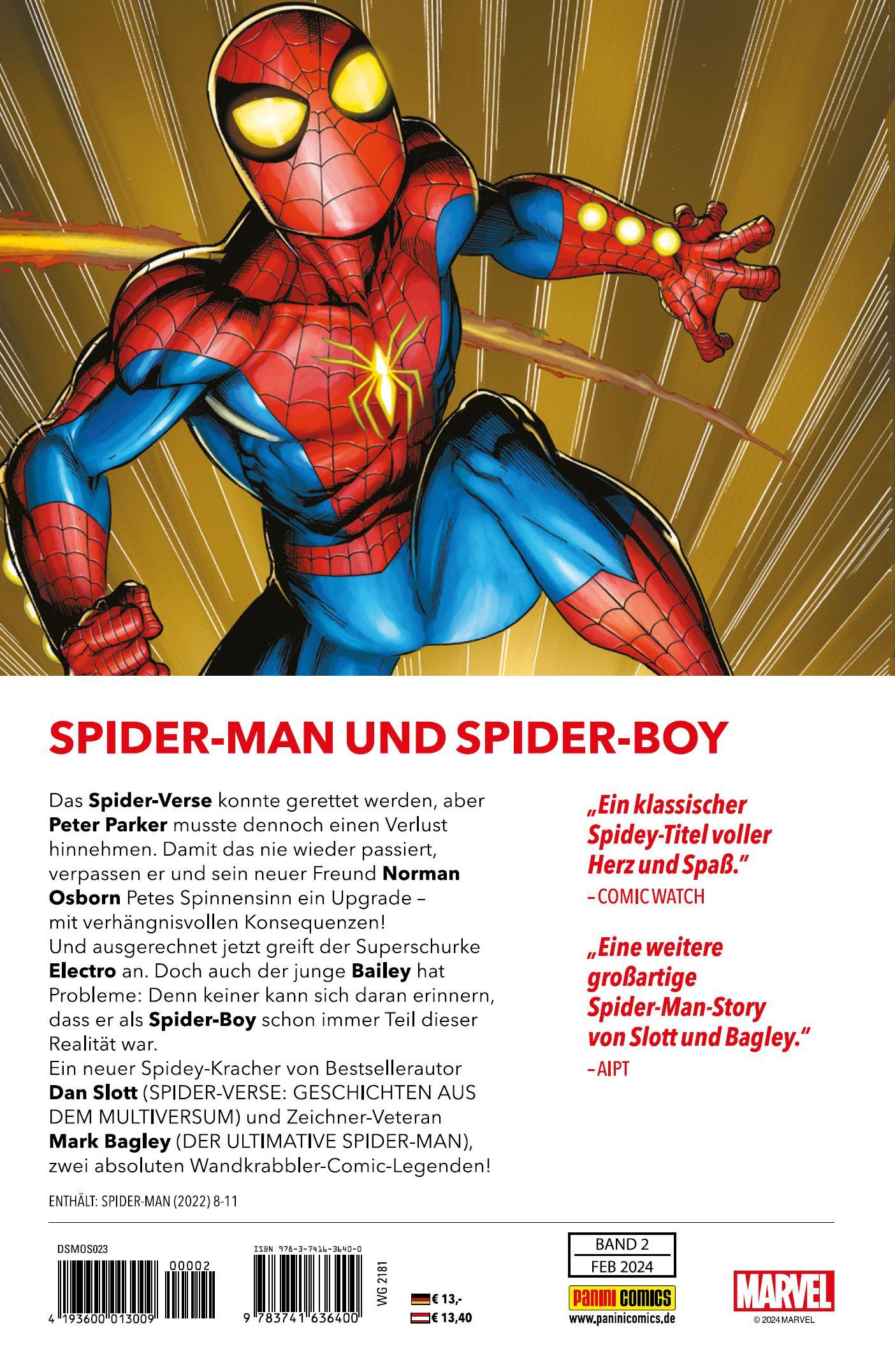 Rückseite: 9783741636400 | Spider-Man Sonderband | Bd. 2: Spider-Boy ist da | Dan Slott (u. a.)