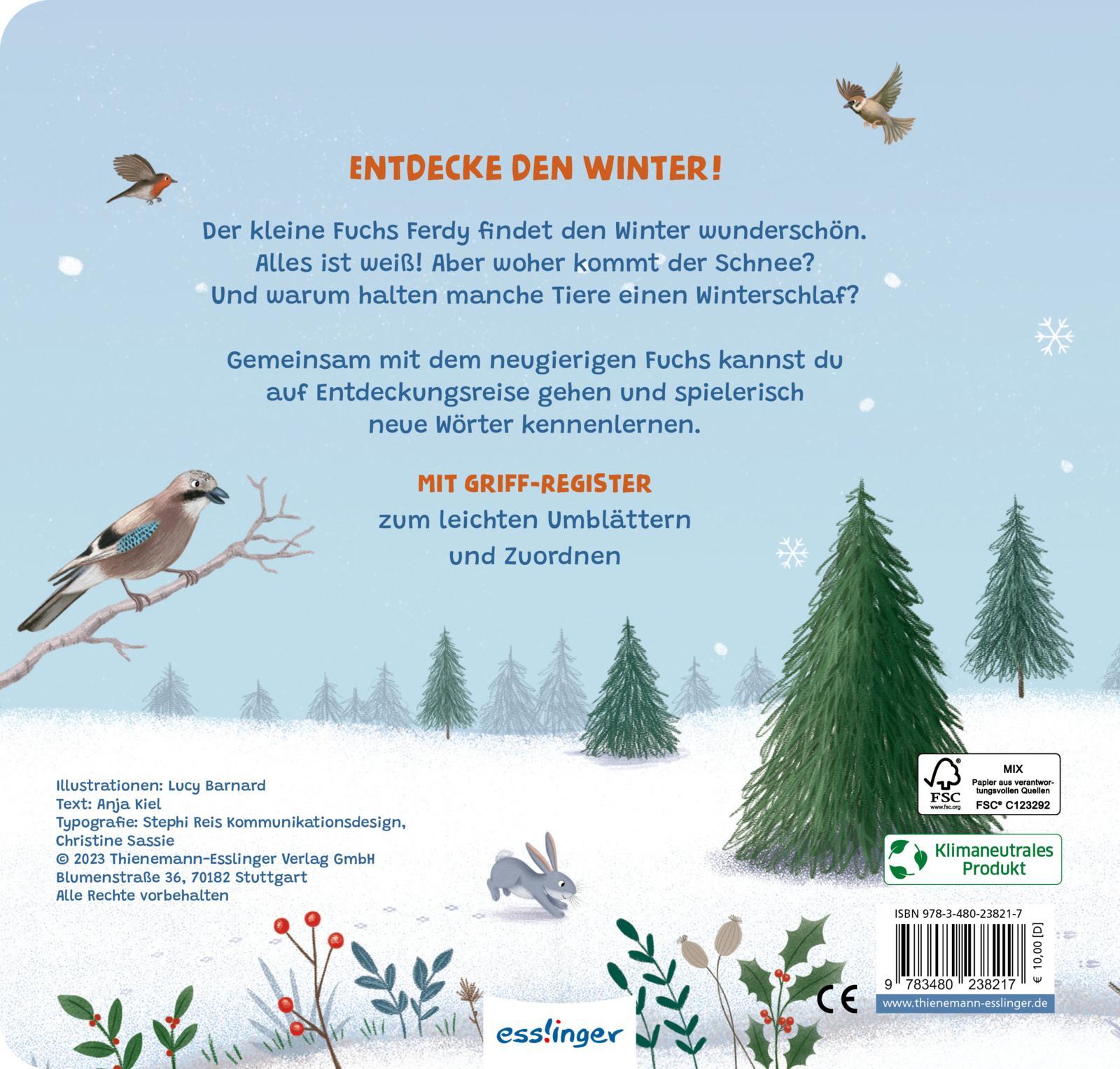 Rückseite: 9783480238217 | Mein erstes Jahreszeitenbuch: Ferdy, der kleine Fuchs | Anja Kiel