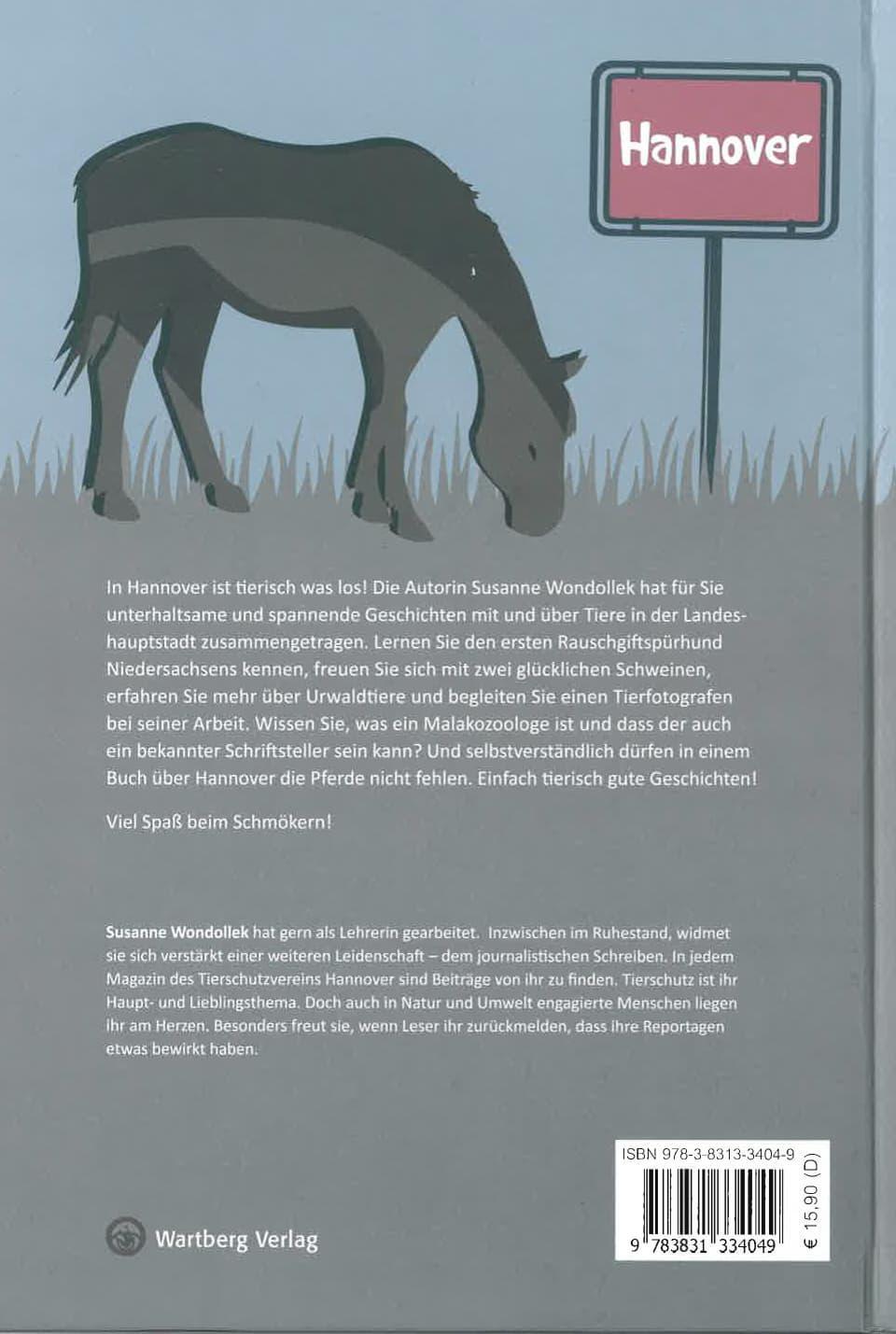 Rückseite: 9783831334049 | Tierische Geschichten aus Hannover | Susanne Wondollek | Buch | 80 S.