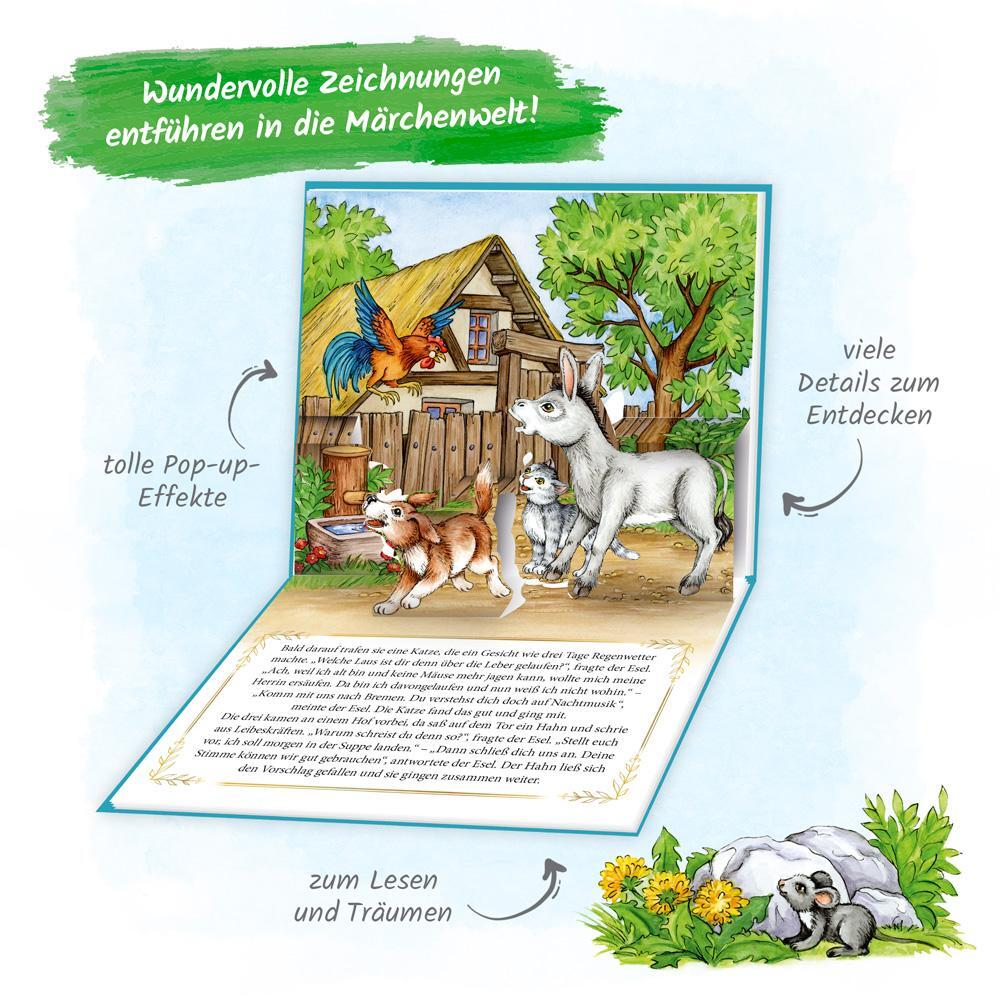 Bild: 9783988020581 | Trötsch Märchenbuch Pop-up-Buch Die Bremer Stadtmusikanten | Co.KG