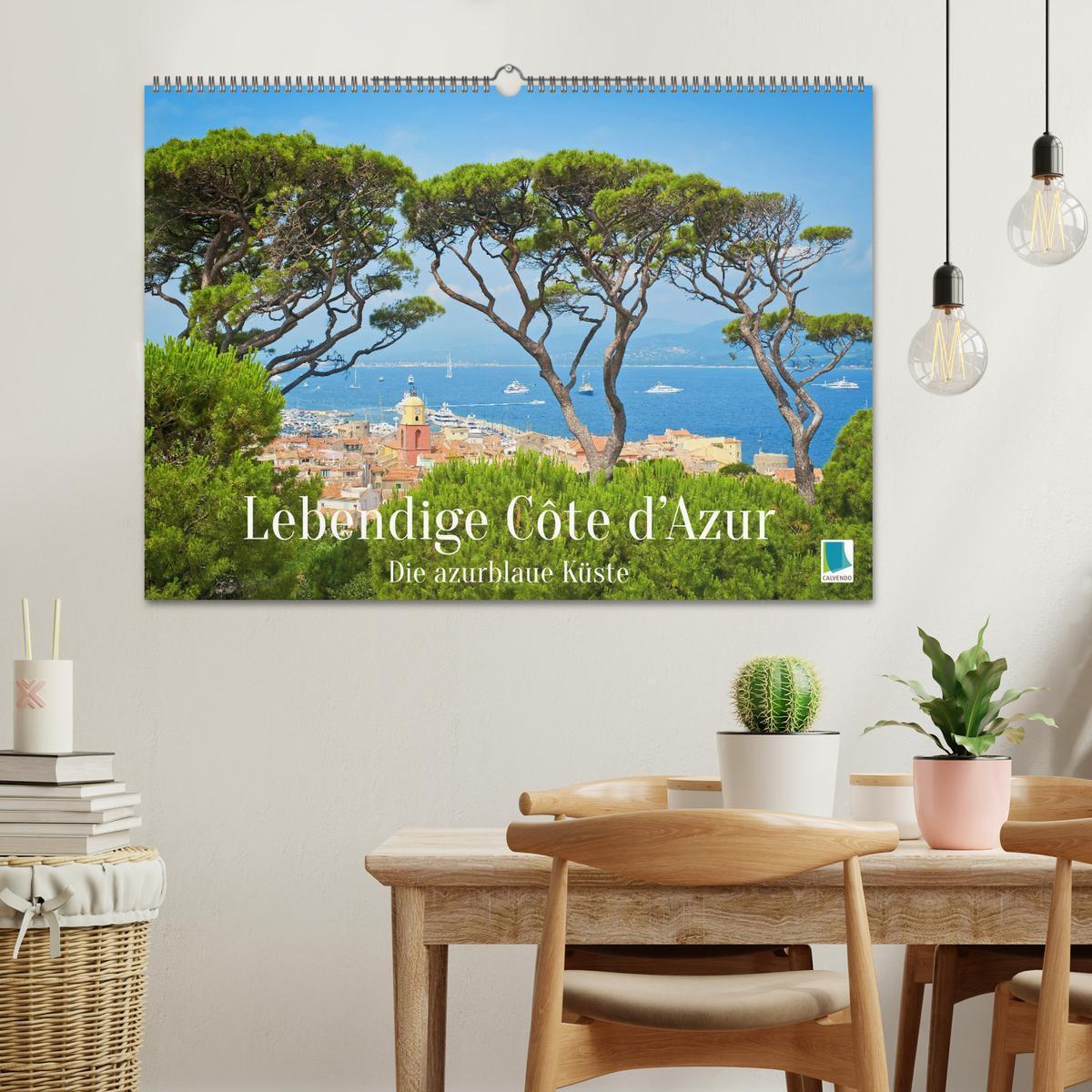 Bild: 9783383776649 | Lebendige Cote d'Azur: Die azurblaue Küste (Wandkalender 2025 DIN...