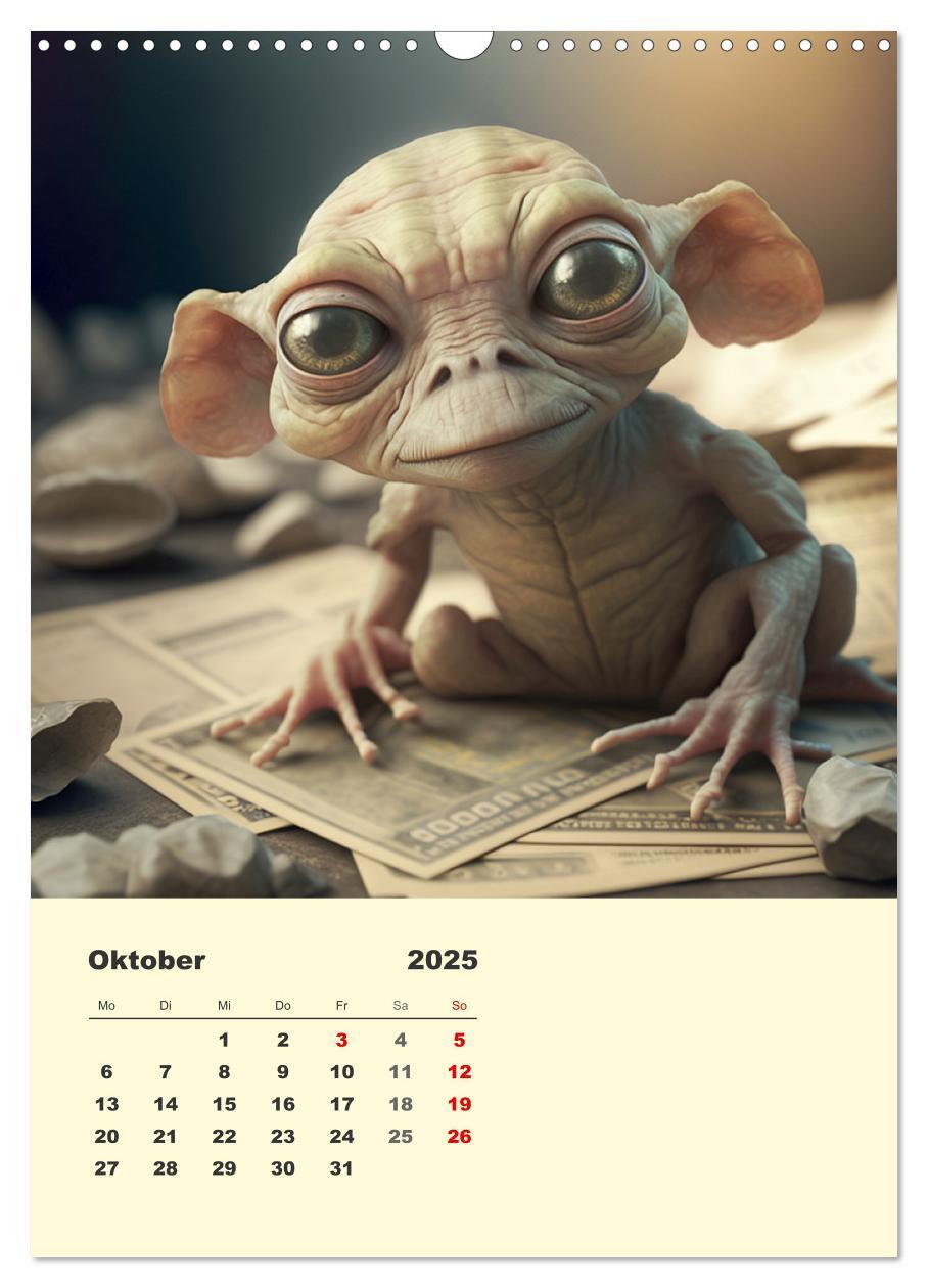 Bild: 9783435875016 | Kleine Gangster. Lustige Monster im Alltag (Wandkalender 2025 DIN...