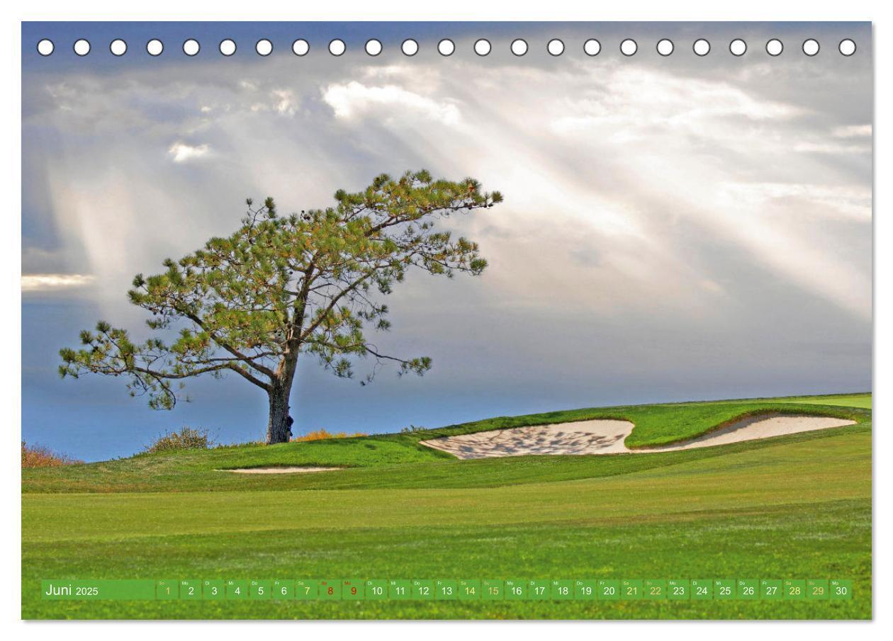 Bild: 9783383875557 | Einladung zum Golf (Tischkalender 2025 DIN A5 quer), CALVENDO...