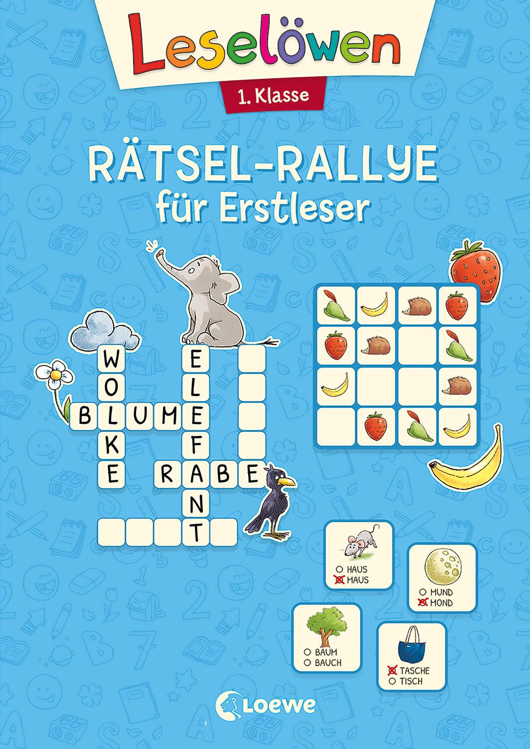 Cover: 9783743211858 | Leselöwen Rätsel-Rallye für Erstleser - 1. Klasse (Hellblau) | Buch