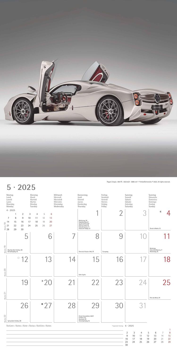 Bild: 4251732340957 | High Speed 2025 - Broschürenkalender 30x30 cm (30x60 geöffnet) -...