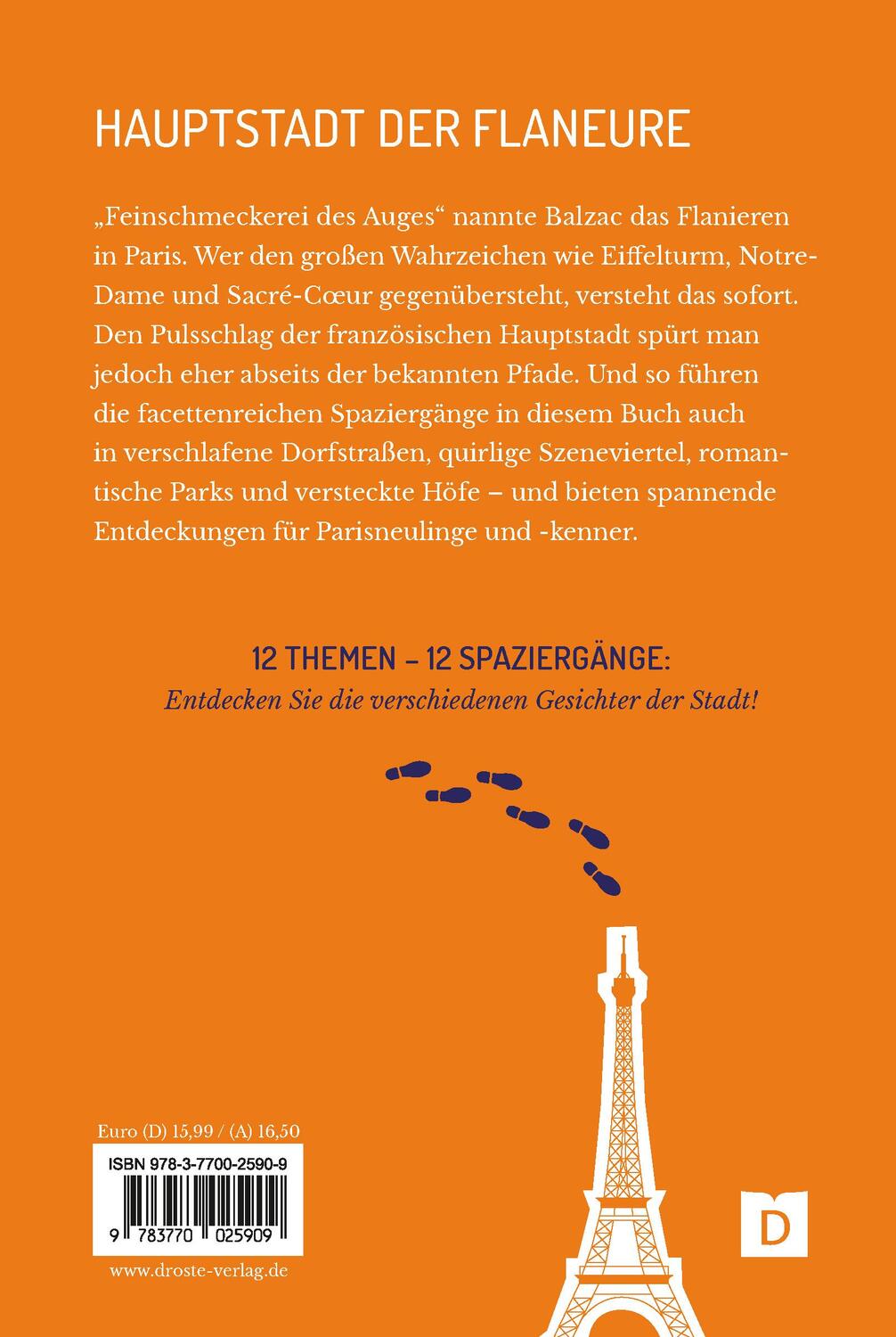 Rückseite: 9783770025909 | Zu Fuß durch Paris | 12 Spaziergänge | Antje Kahnt | Taschenbuch