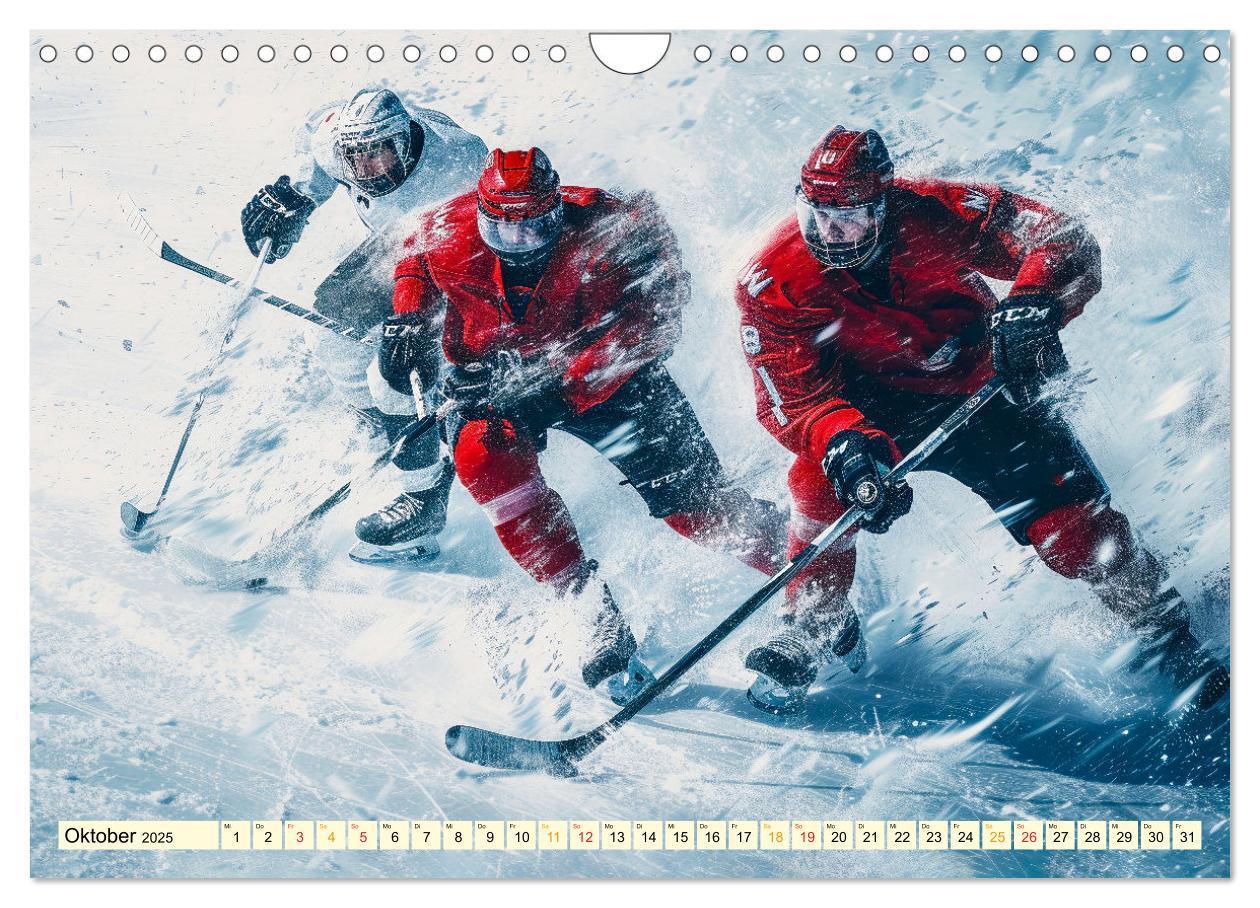 Bild: 9783383776915 | Eishockey - tolle Momente (Wandkalender 2025 DIN A4 quer), CALVENDO...