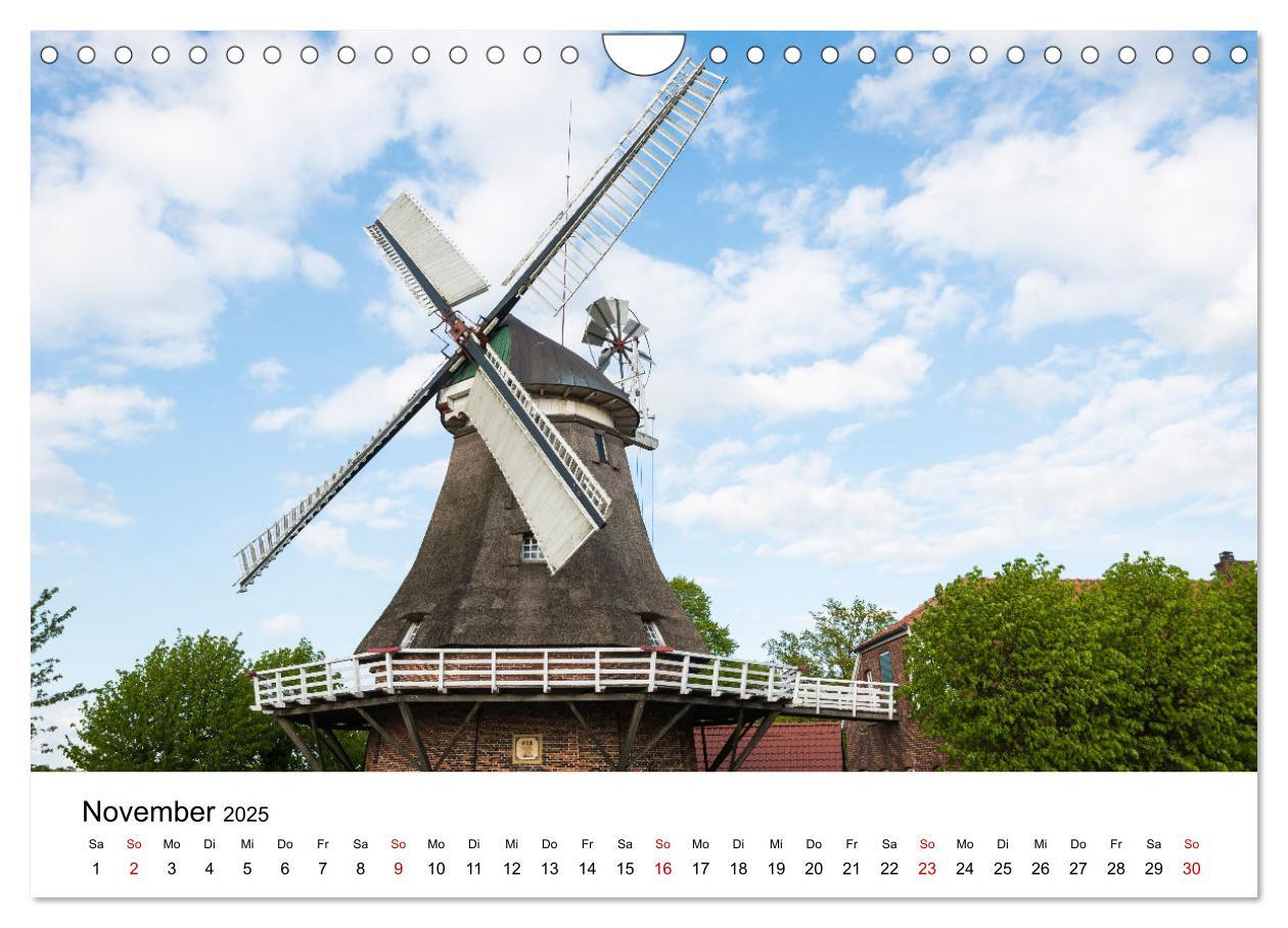 Bild: 9783435152940 | Ostfriesische Mühlenlandschaft (Wandkalender 2025 DIN A4 quer),...