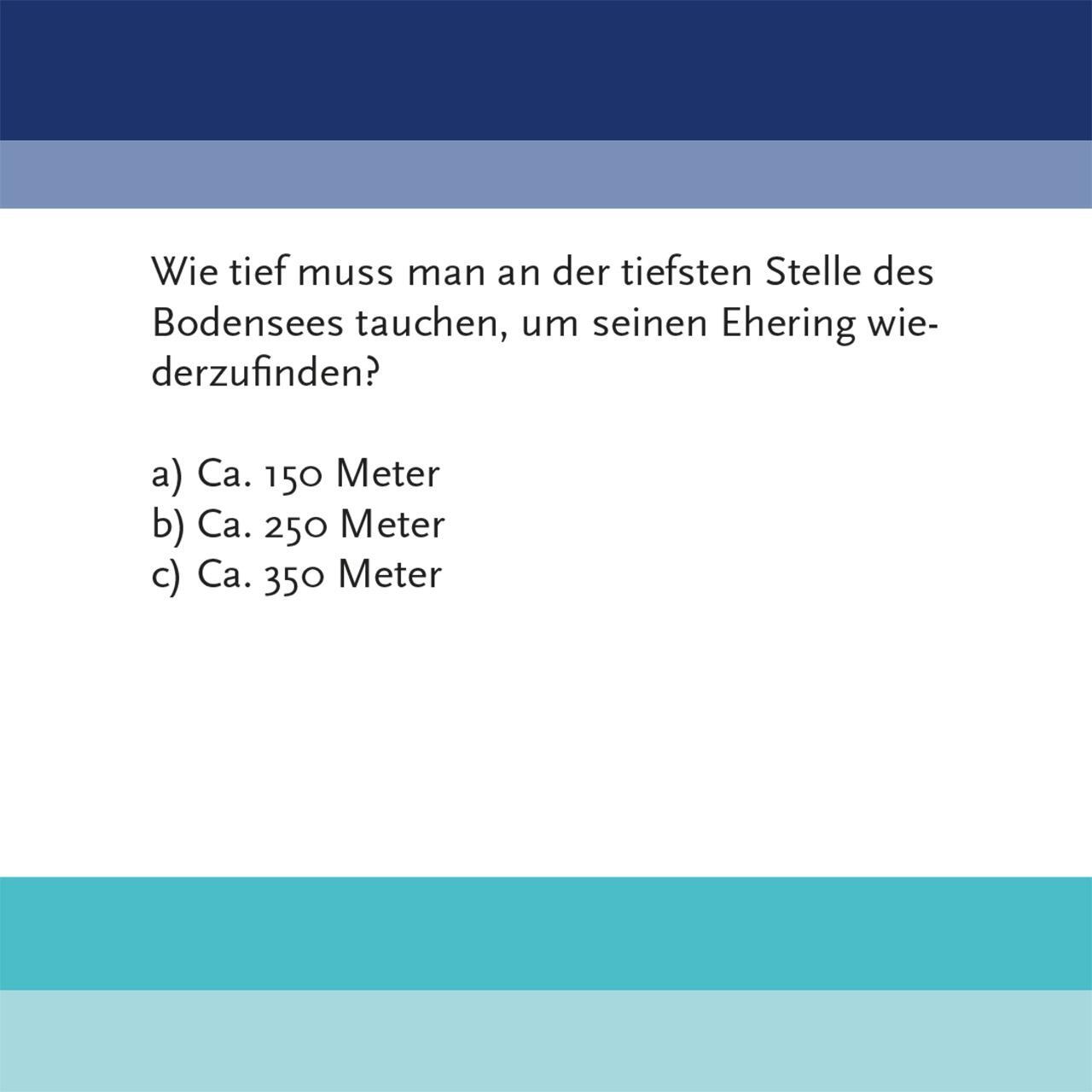 Bild: 4250364119016 | Das Bodensee-Quiz | 66 Fragen rund um den Bodensee | Johannes Wilkes