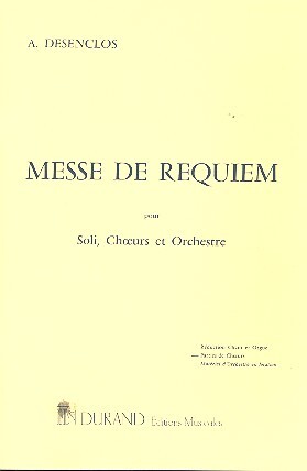 Cover: 9790044067169 | Requiem Choeurs | Alfred Desenclos | Partitur | 2001 | Editions Durand